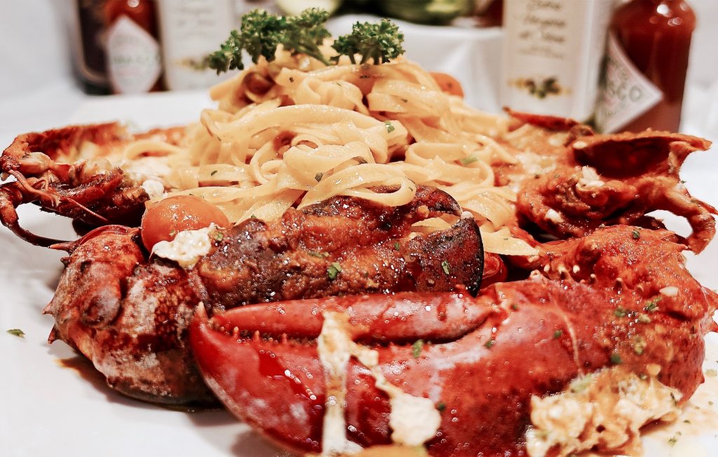 Lobster tagliatelle Marciana Restaurant Venice